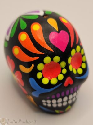 CF102 DAY OF THE DEAD CERAMIC SKULLS H: 2 in.