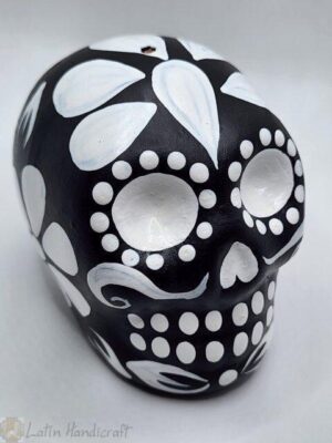 CF227 DAY OF THE DEAD CERAMIC SKULLS H: 2.5 in.