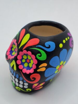 CH1 DAY OF THE DEAD CERAMIC VASE H: 2 in.