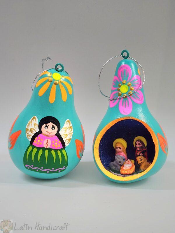 GC20   GOURD NATIVITY SCENES .