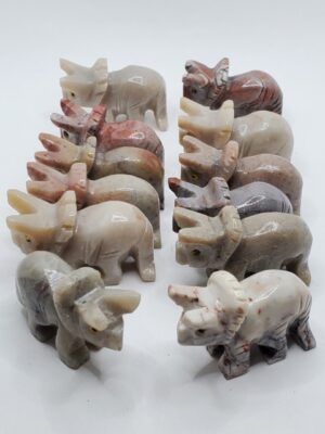 GD011 ONE TRICERATOPS STONE FIGURINES