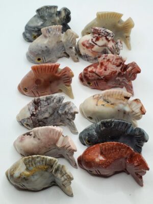 GD006 ONE FISH STONE FIGURINES