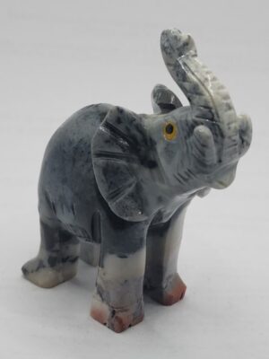 GD100 ELEPHANT STONE FIGURINES H: 3.25 in.