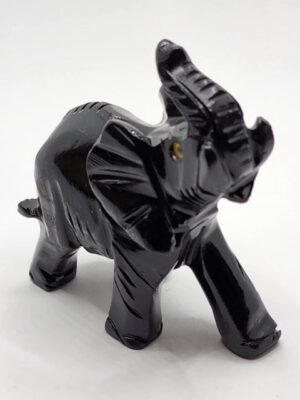 GD103 ELEPHANT STONE FIGURINES H: 3.25 in.