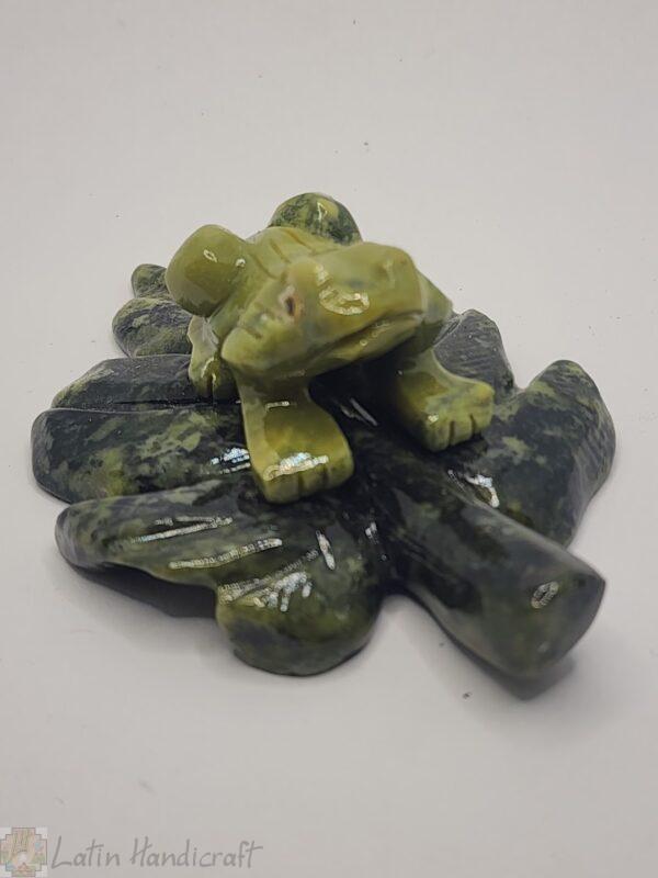 GD121 FROG  STONE FIGURINES