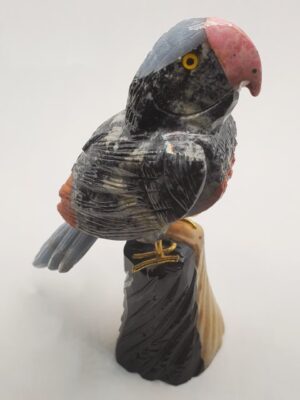 GD201 PARROT STONE FIGURINES H: 4.75 in.