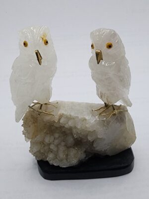 GD301 OWL STONE FIGURINES