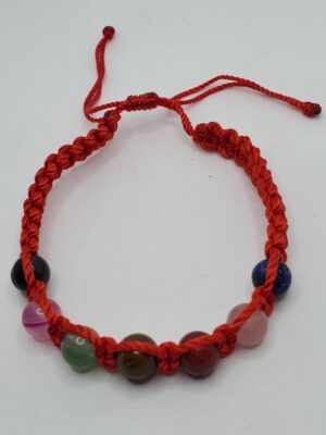 HA30 RED 7 CHAKRAS BRACELET