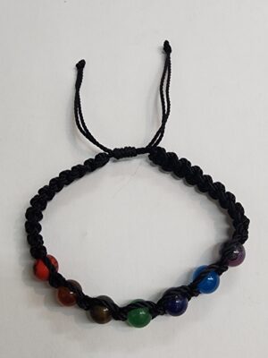 HA31 BLACK 7 CHAKRAS BRACELET