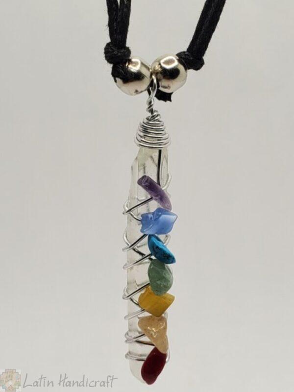 HD23   CLEAR QUARTZ HANDMADE NECKLACES