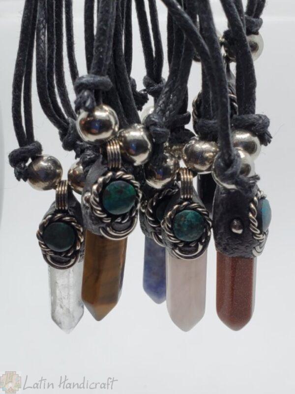 HD26   ASSORTED STONE NECKLACES