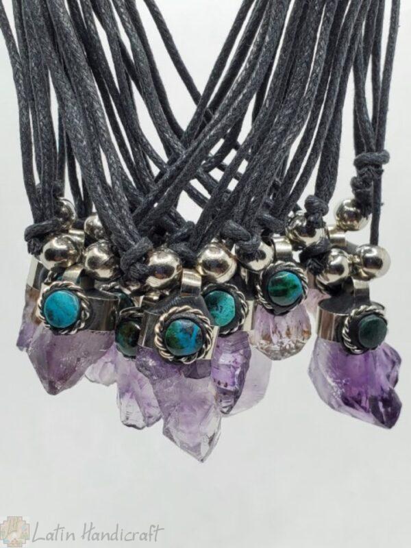 HD39   AMETHYST HANDMADE NECKLACES