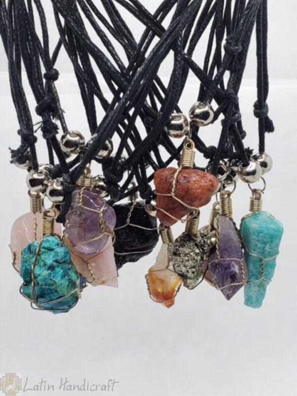 HD67   ASSORTED STONE NECKLACES