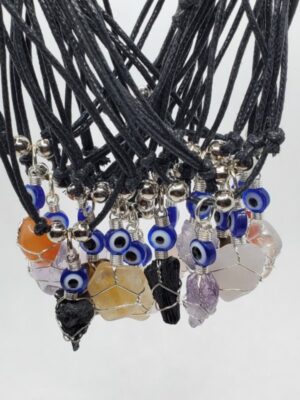 HD76 ONE ASSORTED STONE NECKLACES