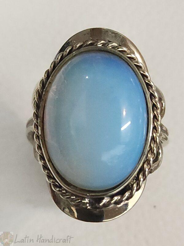 HE12 PERUVIAN RING WITH OPALITE COLOR STONE