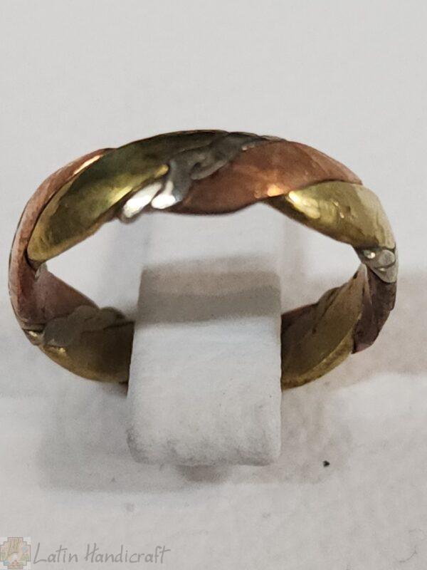 HE29 PERUVIAN RINGS WITH 3 METALS