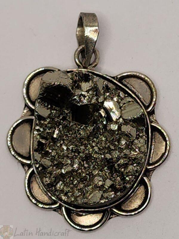 HF01     12 UNIT PYRITE PENDANT