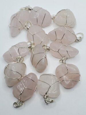 HF22 ONE ROSE QUARTZ PENDANTS