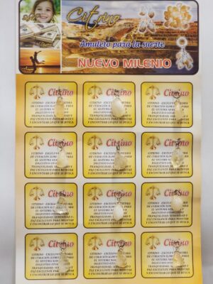 HF34 ONE DOZEN CITRINE PENDANTS