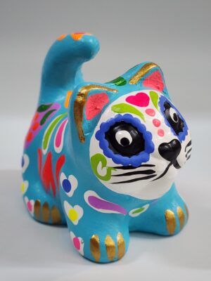 CDM004 DAY OF THE DEAD CERAMIC INCENSE HOLDER M, H: 2.4 in.