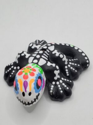 CDS003 DAY OF THE DEAD CERAMIC INCENSE HOLDER S, H: 1  in.