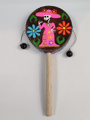 CI004SPIN HAND DRUM "DAMASA" H: 7.5 in.