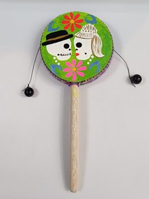 CI007SPIN HAND DRUM "DAMASA" H: 7.5 in.