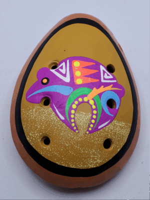 K003  HAND PAINTED OCARINA H: 3.5 in.